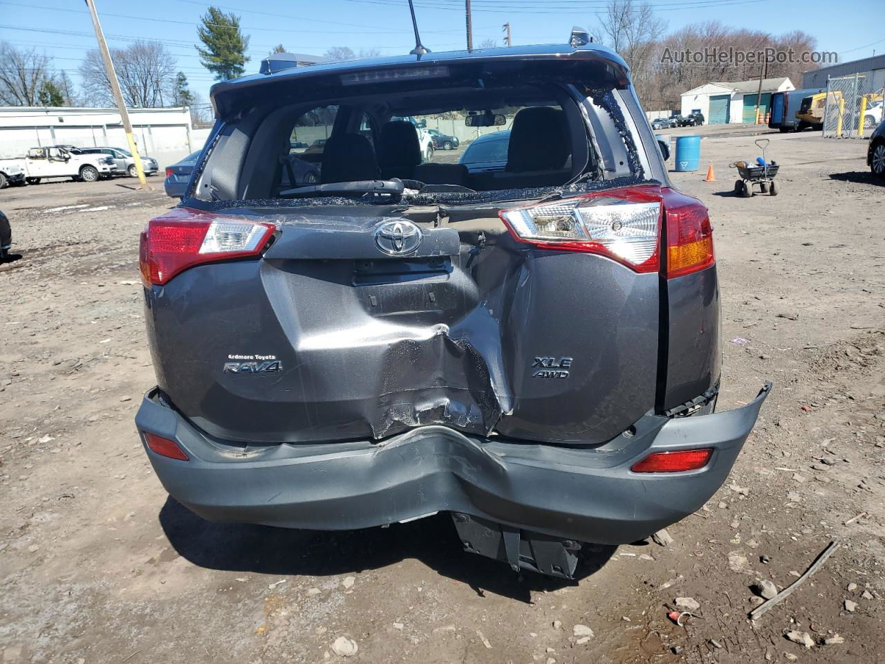 2015 Toyota Rav4 Xle Серый vin: 2T3RFREV5FW256928