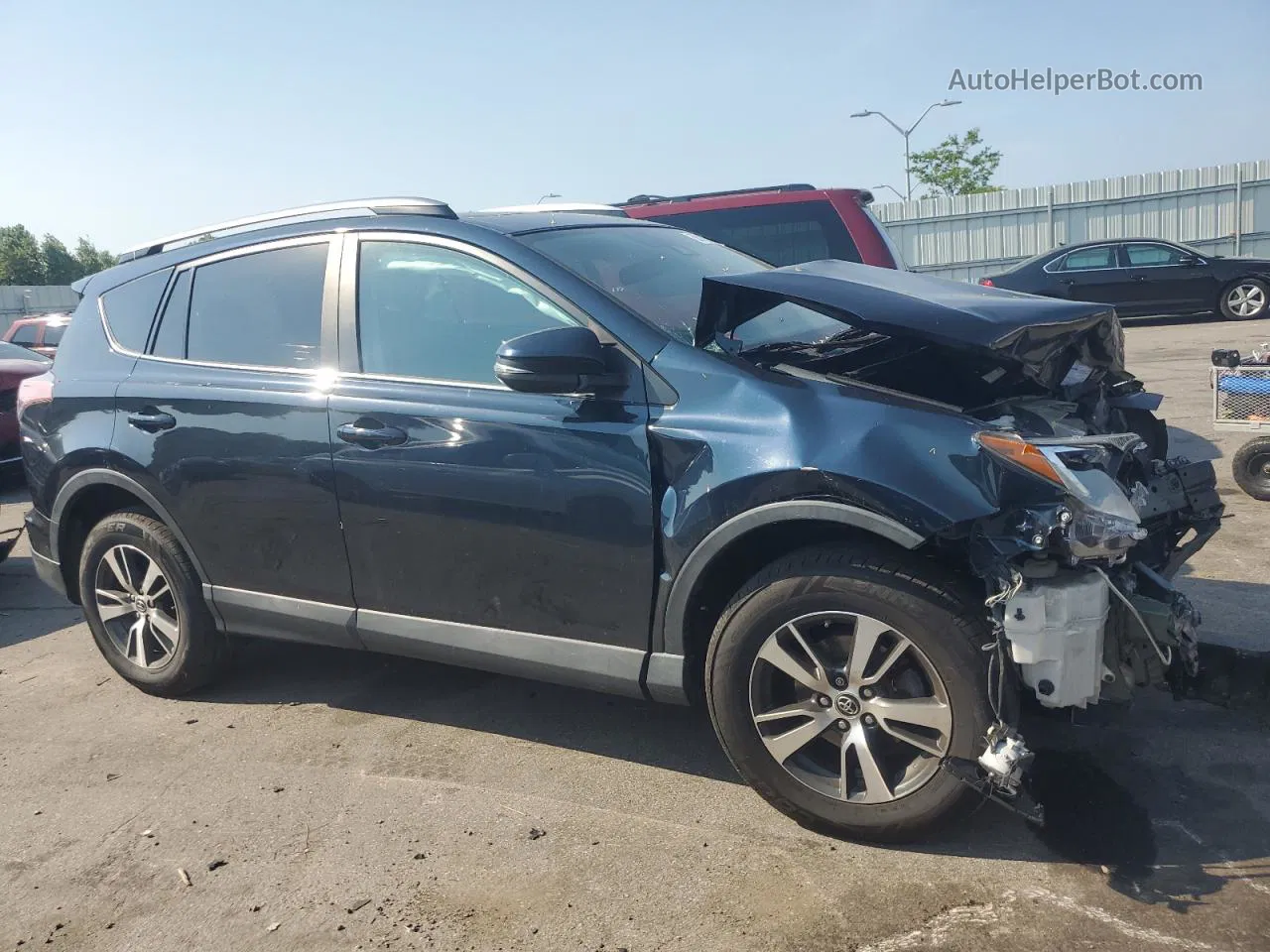 2017 Toyota Rav4 Xle Синий vin: 2T3RFREV5HW571005