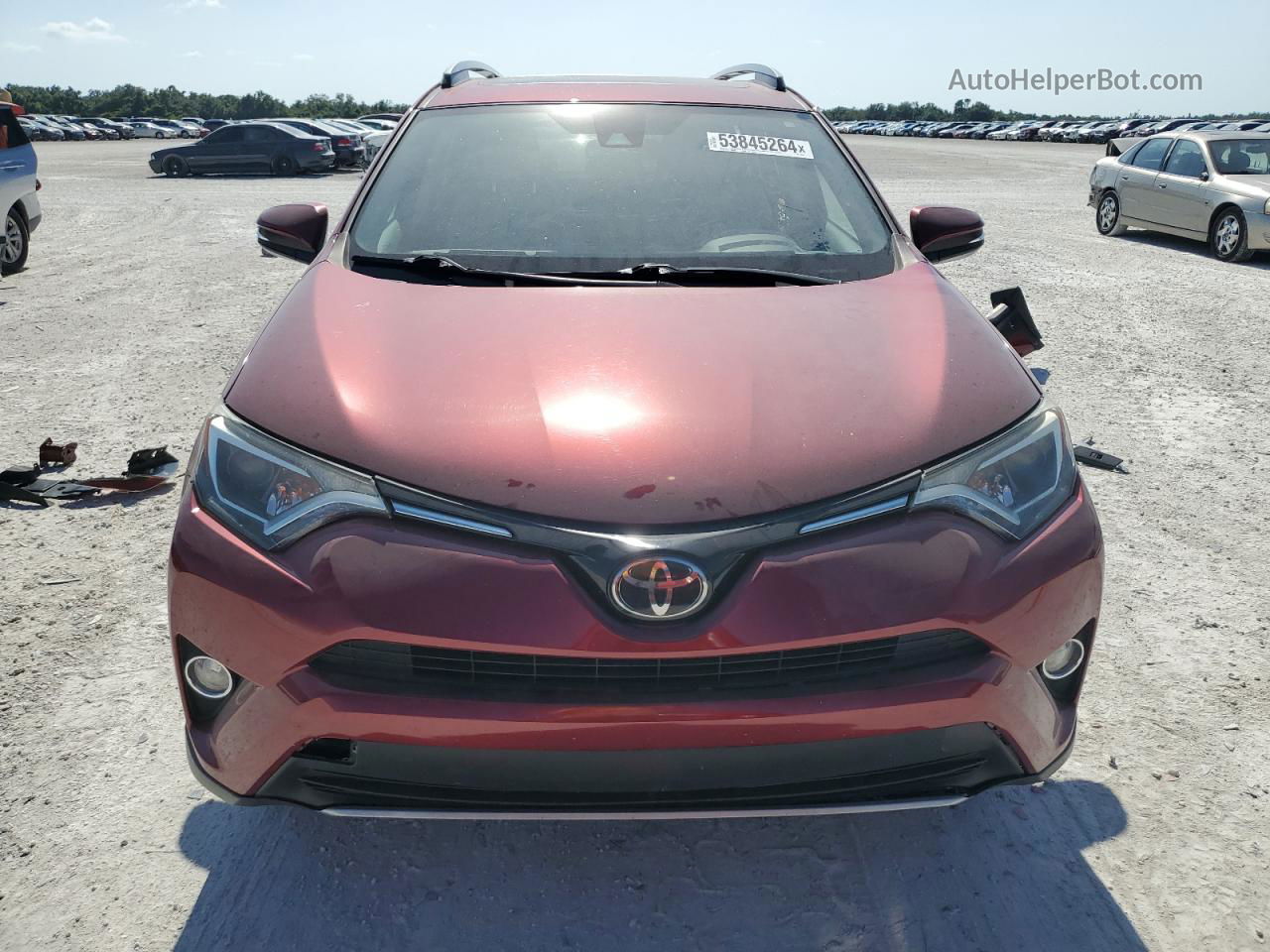 2018 Toyota Rav4 Adventure Burgundy vin: 2T3RFREV5JW707266