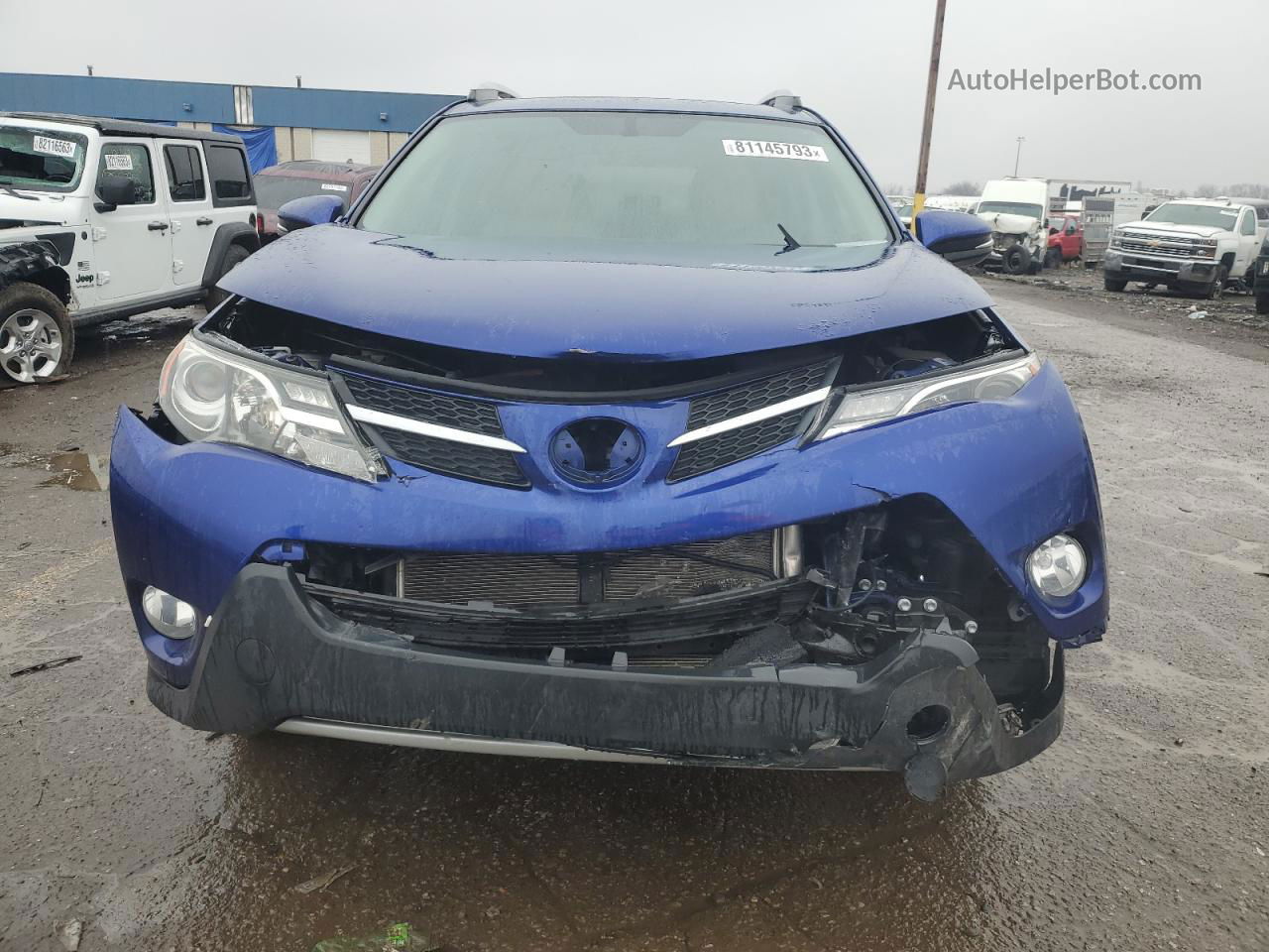 2015 Toyota Rav4 Xle Blue vin: 2T3RFREV6FW270384