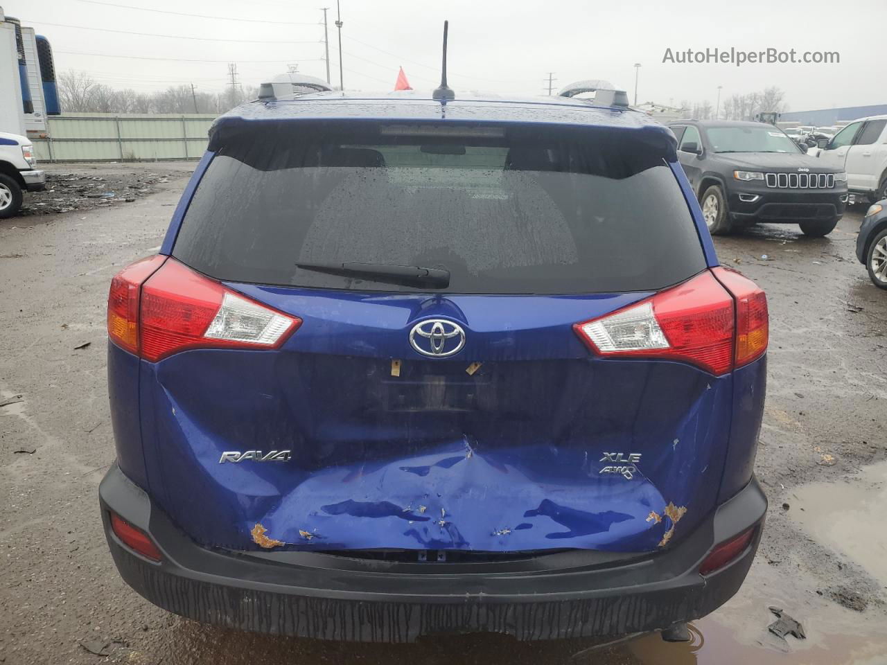 2015 Toyota Rav4 Xle Синий vin: 2T3RFREV6FW270384