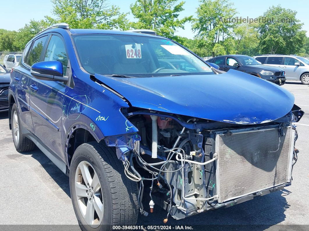 2015 Toyota Rav4 Xle Dark Blue vin: 2T3RFREV6FW324010