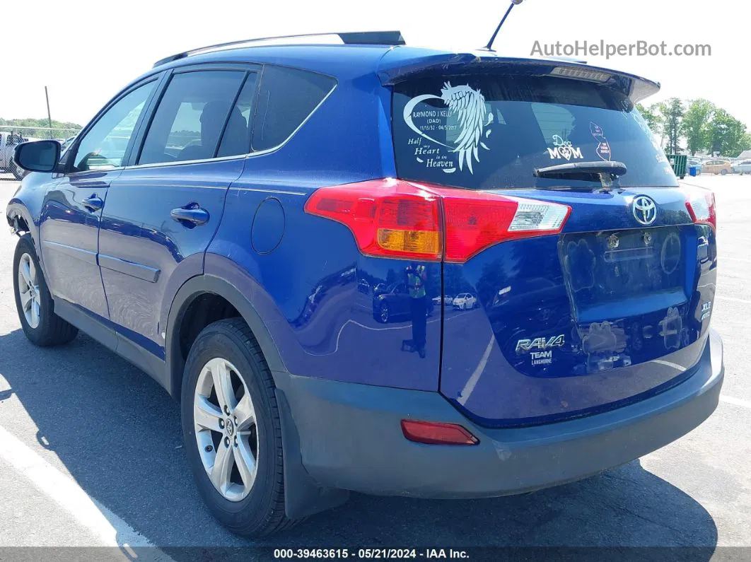 2015 Toyota Rav4 Xle Dark Blue vin: 2T3RFREV6FW324010