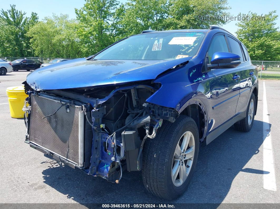 2015 Toyota Rav4 Xle Dark Blue vin: 2T3RFREV6FW324010