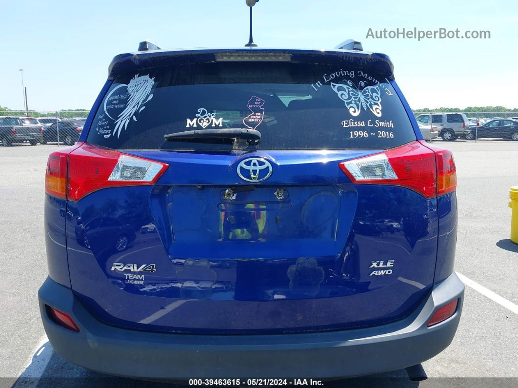 2015 Toyota Rav4 Xle Dark Blue vin: 2T3RFREV6FW324010