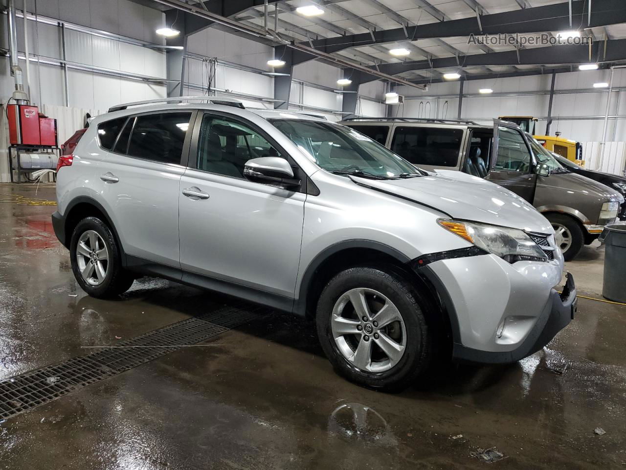 2015 Toyota Rav4 Xle Silver vin: 2T3RFREV7FW242254