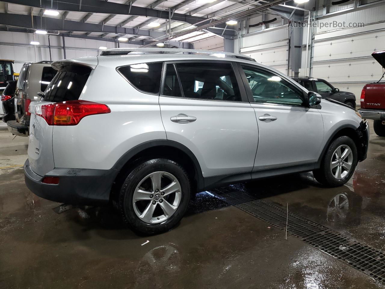 2015 Toyota Rav4 Xle Silver vin: 2T3RFREV7FW242254