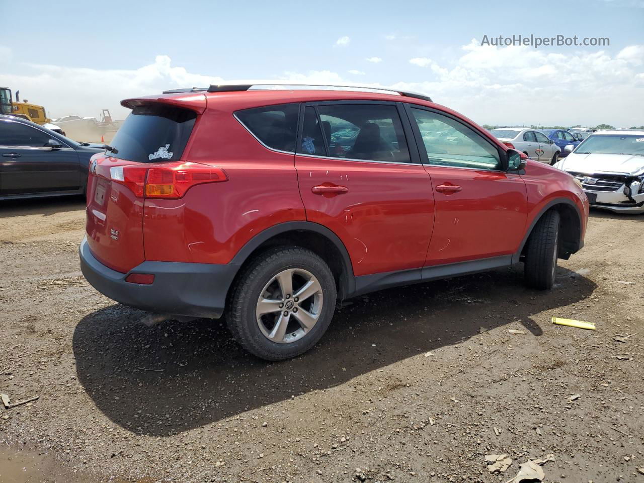 2015 Toyota Rav4 Xle Красный vin: 2T3RFREV7FW293608