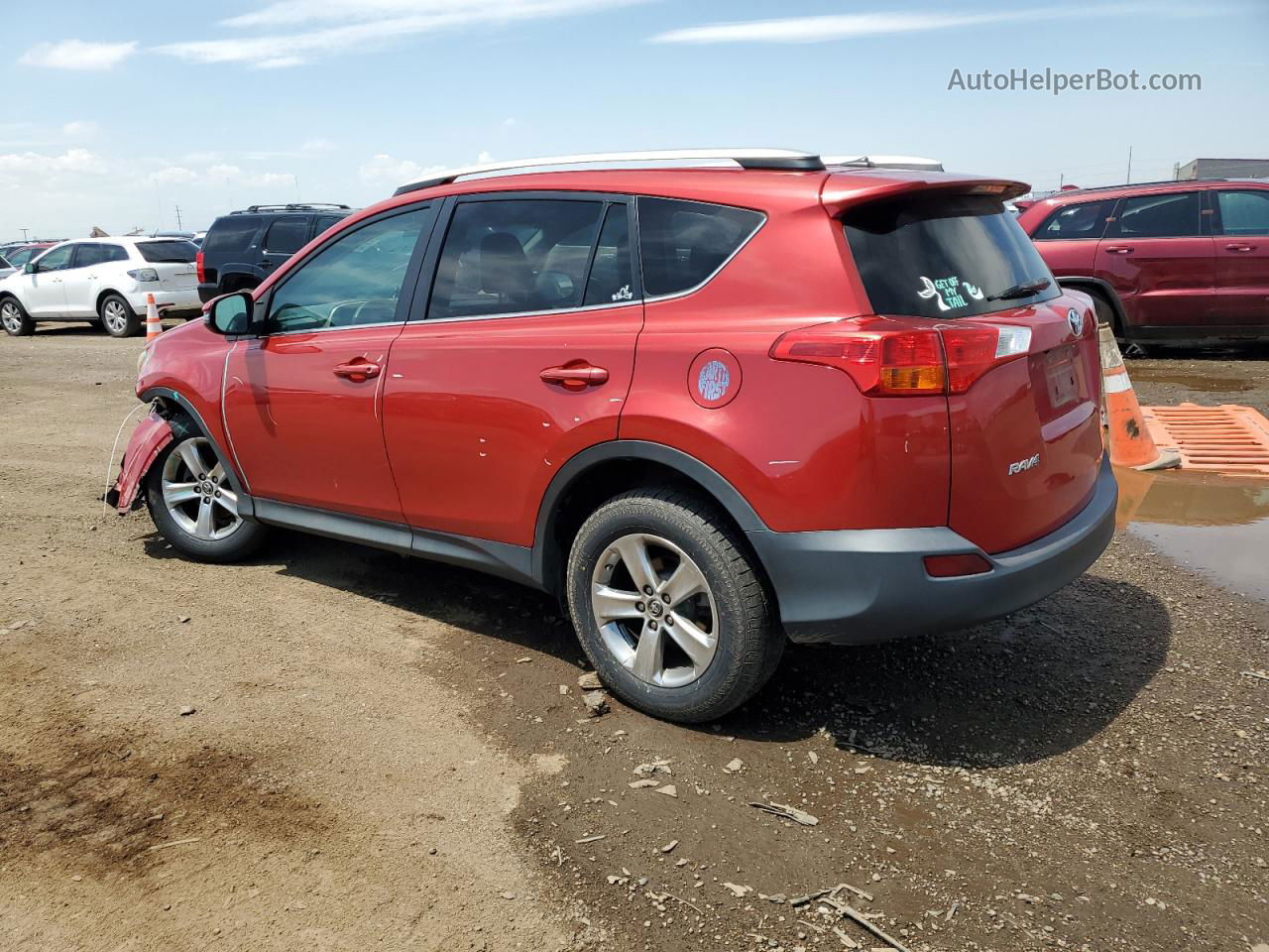 2015 Toyota Rav4 Xle Красный vin: 2T3RFREV7FW293608