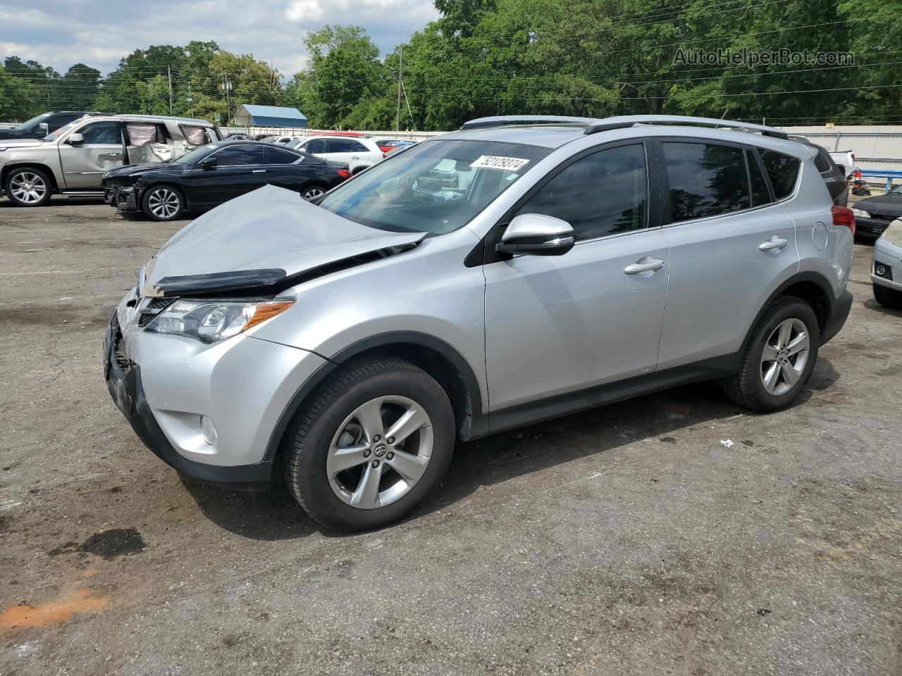 2015 Toyota Rav4 Xle Silver vin: 2T3RFREV7FW296914