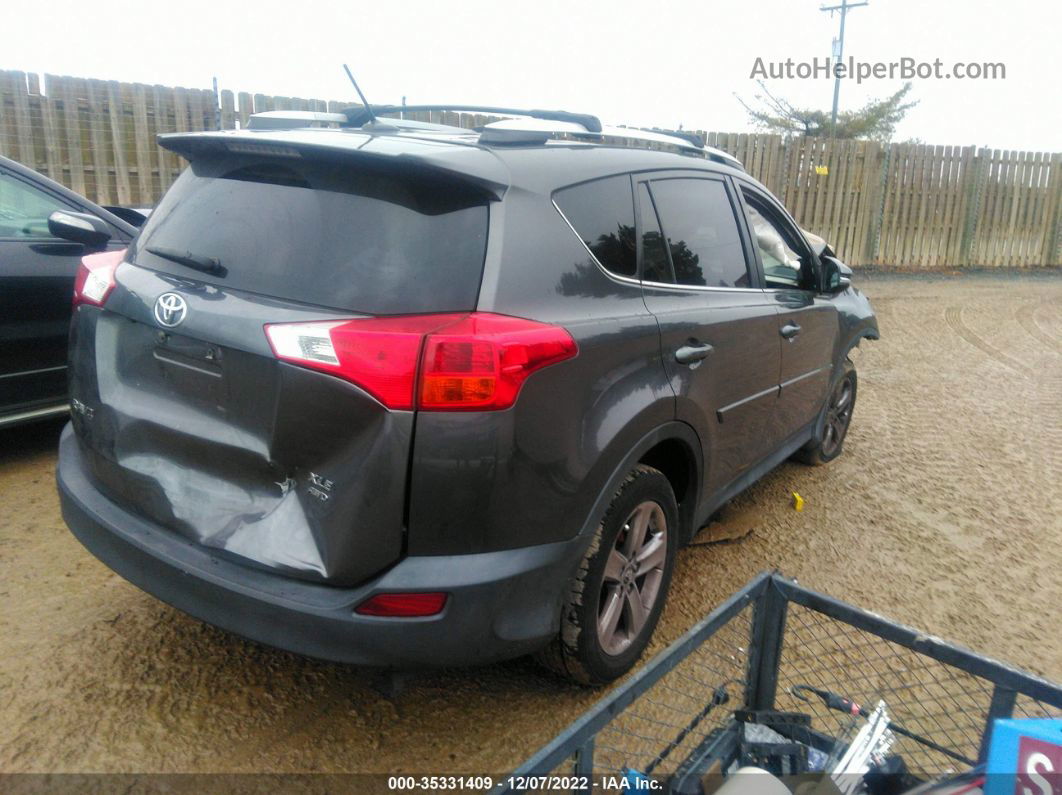 2015 Toyota Rav4 Xle Gray vin: 2T3RFREV7FW345738