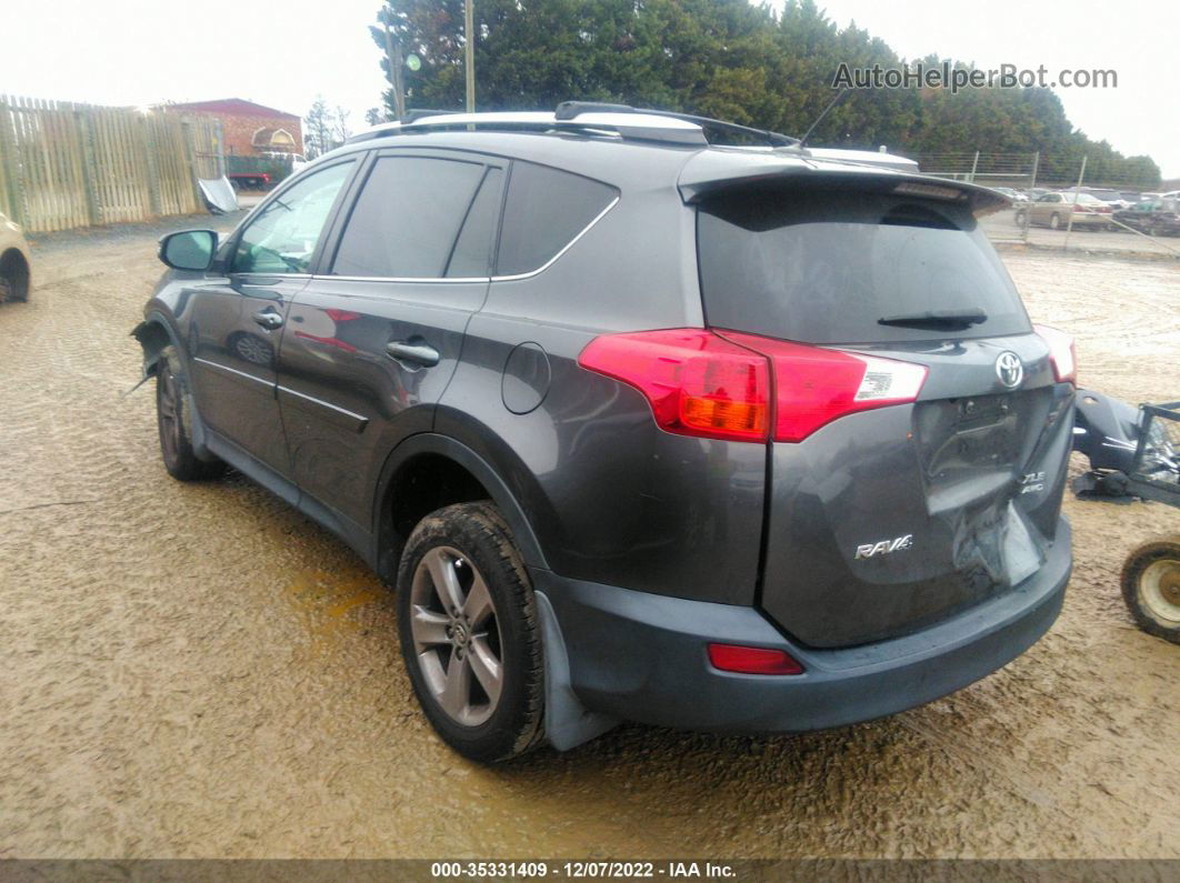 2015 Toyota Rav4 Xle Gray vin: 2T3RFREV7FW345738