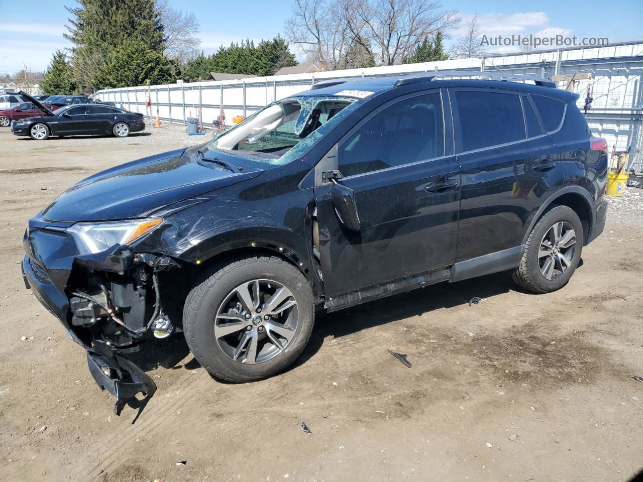 2017 Toyota Rav4 Xle Черный vin: 2T3RFREV7HW677925