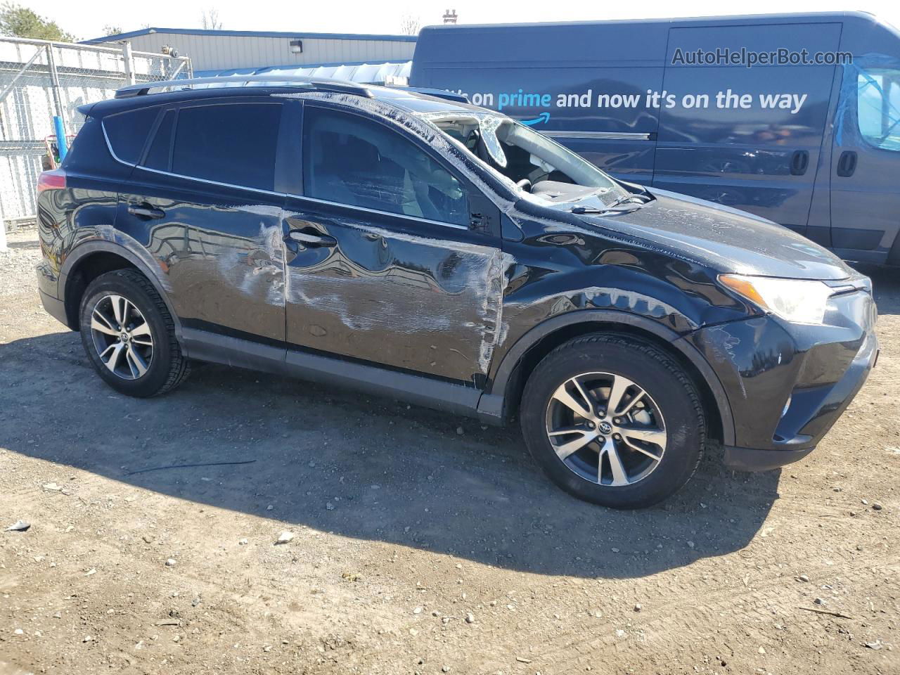 2017 Toyota Rav4 Xle Черный vin: 2T3RFREV7HW677925