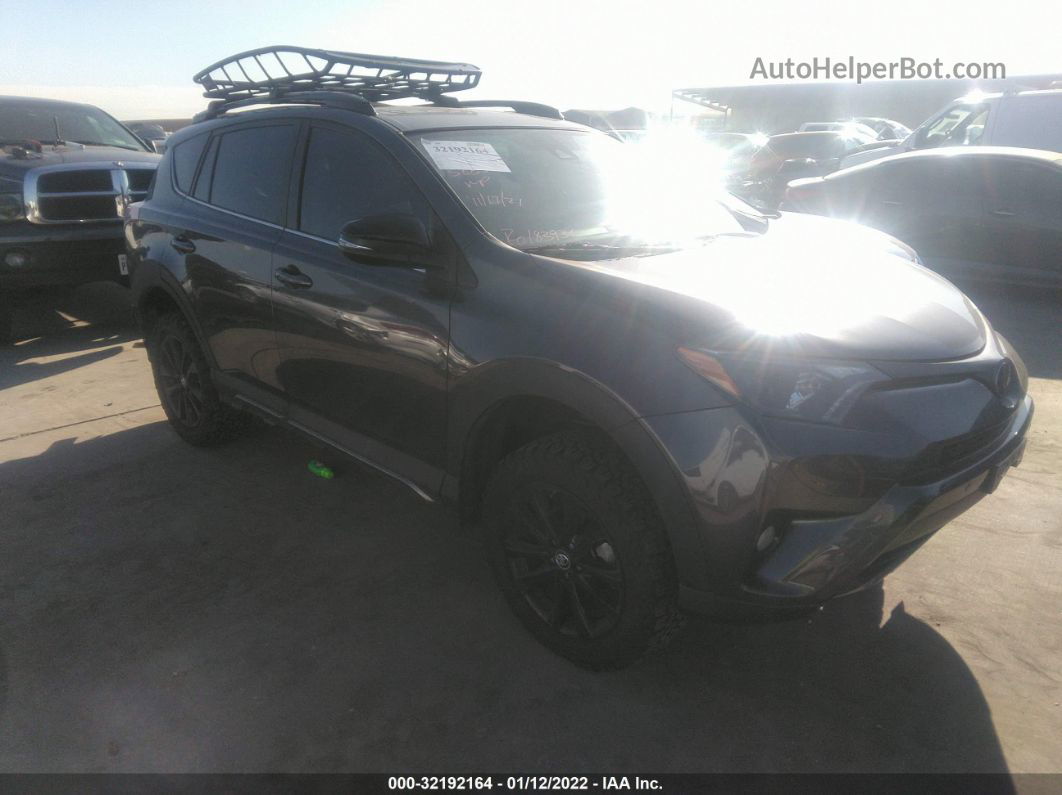 2018 Toyota Rav4 Xle/adventure Gray vin: 2T3RFREV7JW724487