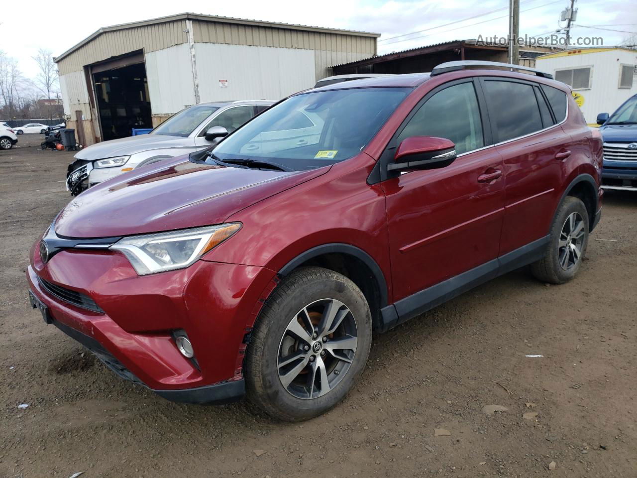 2018 Toyota Rav4 Adventure Burgundy vin: 2T3RFREV8JW737149