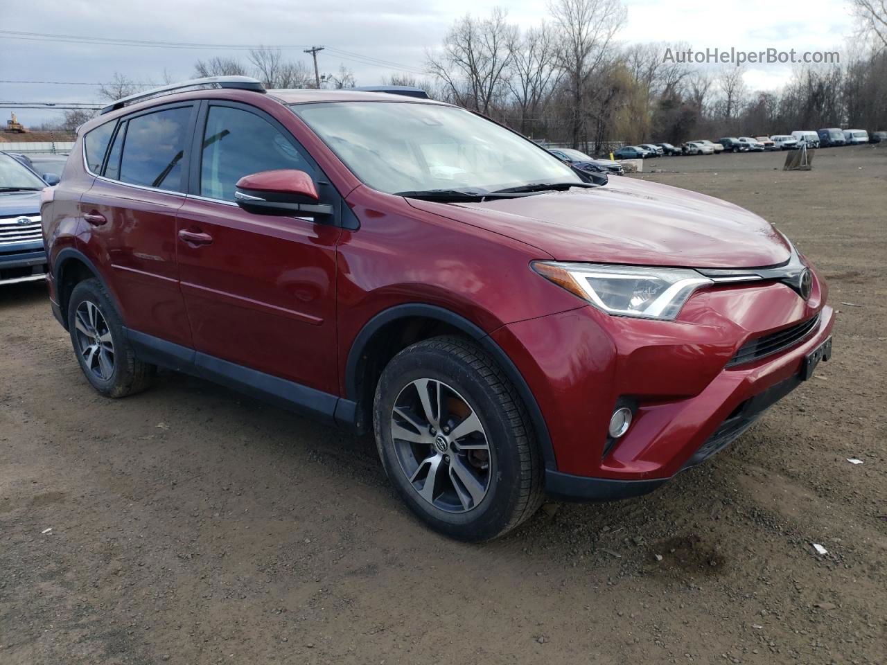 2018 Toyota Rav4 Adventure Burgundy vin: 2T3RFREV8JW737149