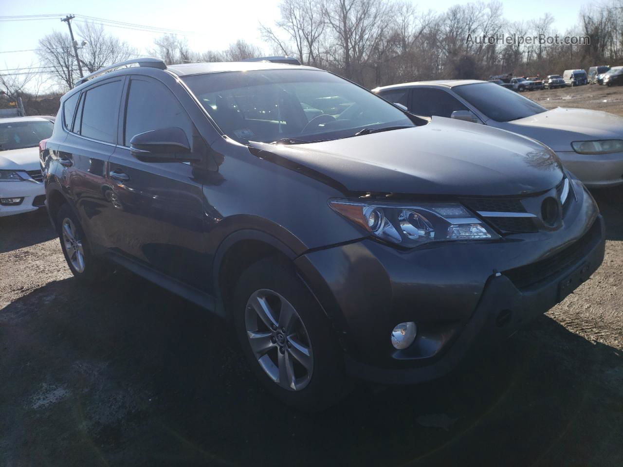 2015 Toyota Rav4 Xle Серый vin: 2T3RFREV9FW276633