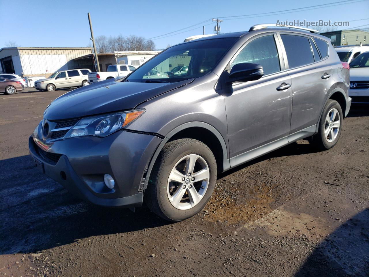 2015 Toyota Rav4 Xle Серый vin: 2T3RFREV9FW276633