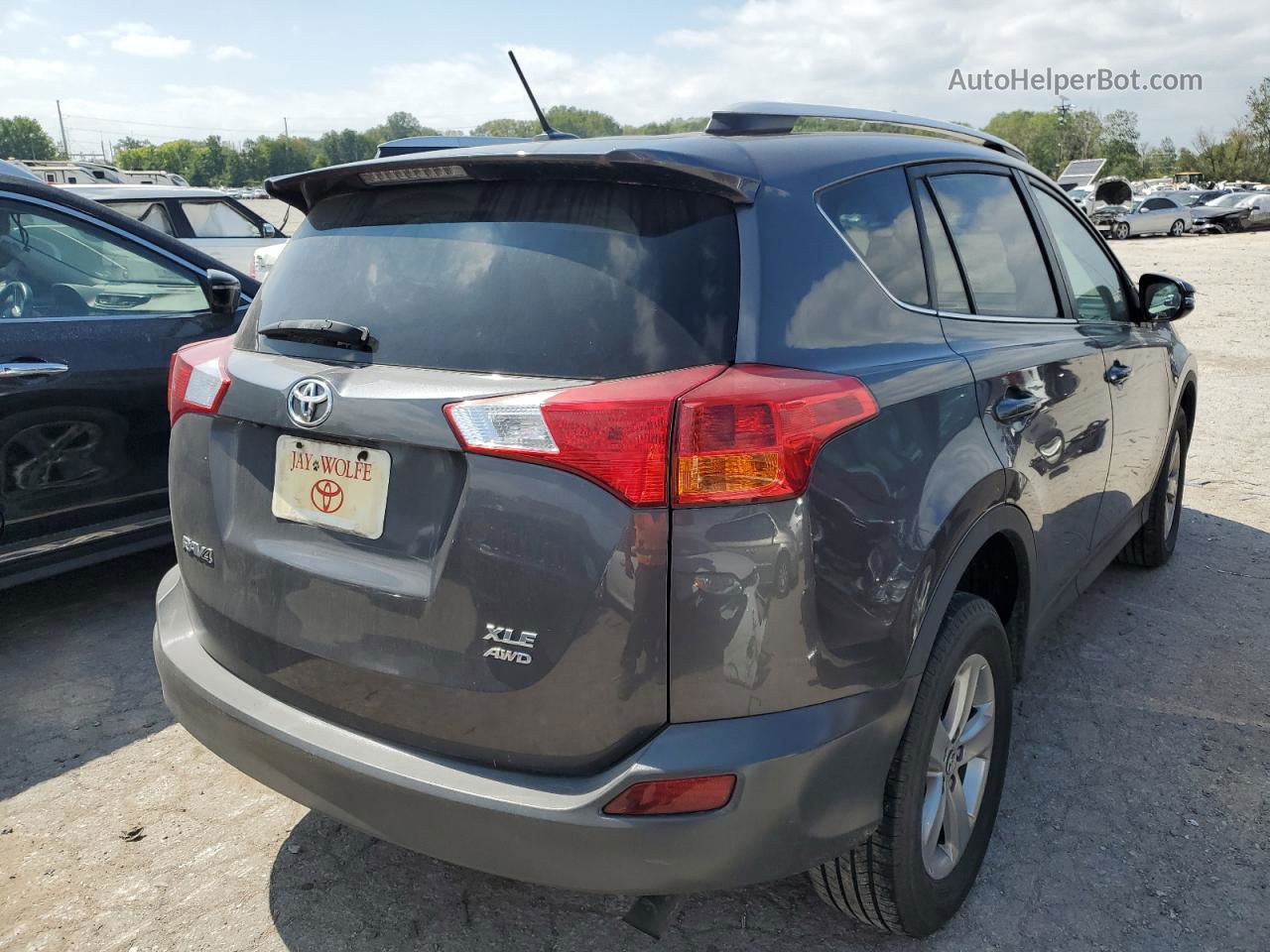 2015 Toyota Rav4 Xle Gray vin: 2T3RFREV9FW309016