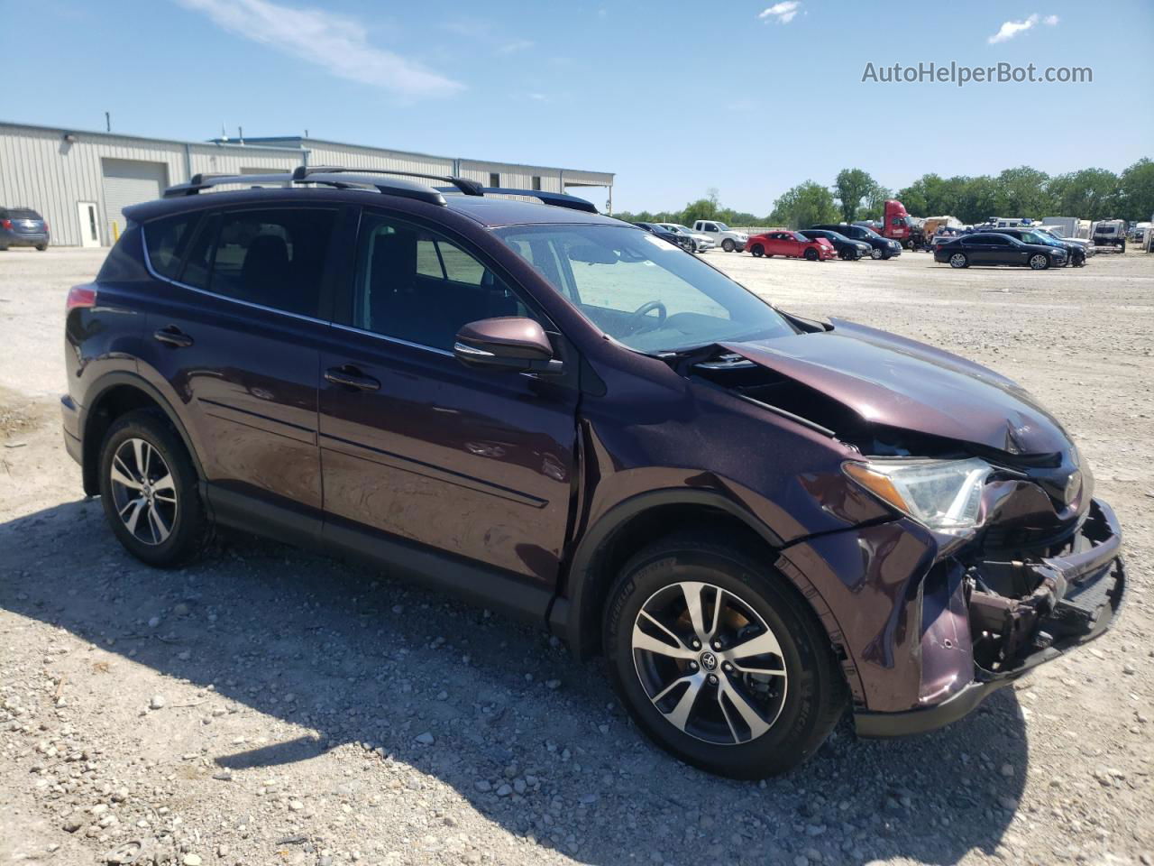 2017 Toyota Rav4 Xle Burgundy vin: 2T3RFREV9HW570763