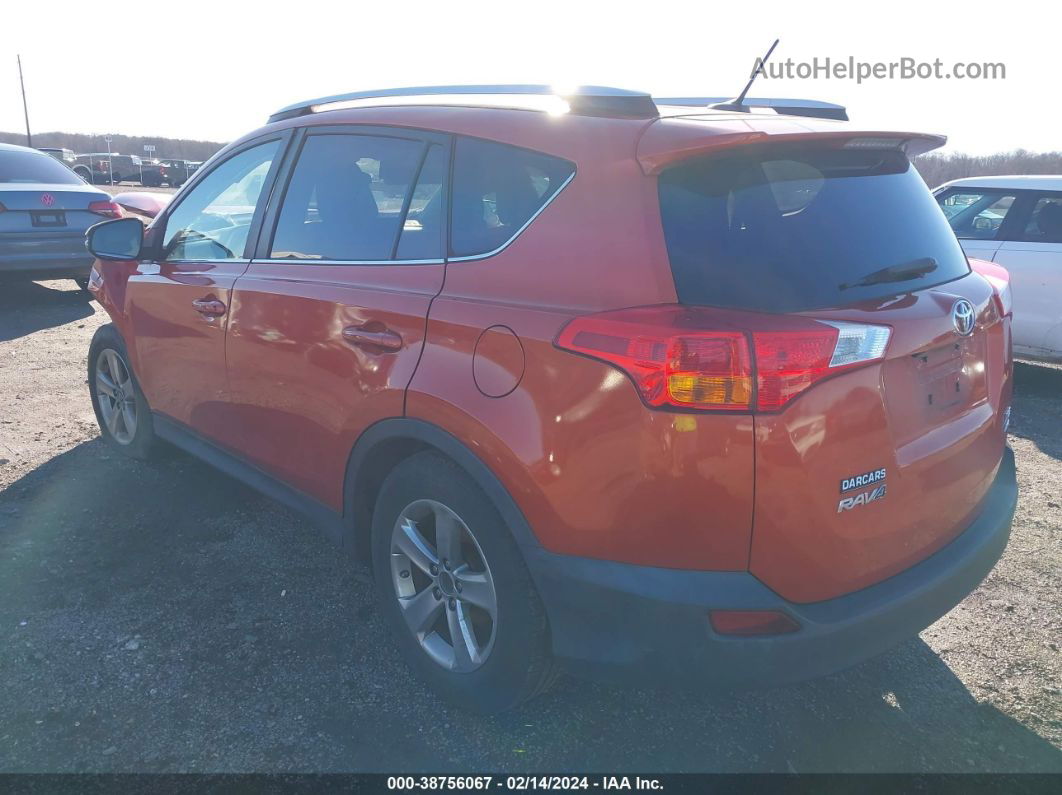 2015 Toyota Rav4 Xle Orange vin: 2T3RFREVXFW298513