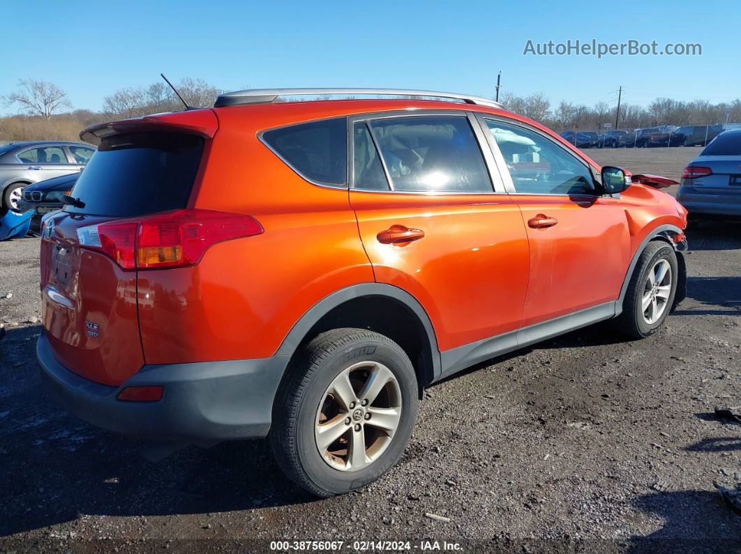 2015 Toyota Rav4 Xle Orange vin: 2T3RFREVXFW298513