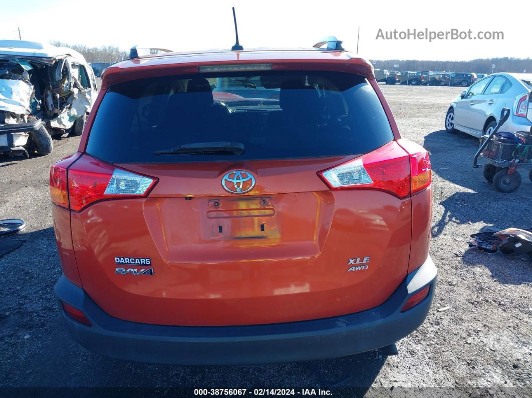 2015 Toyota Rav4 Xle Orange vin: 2T3RFREVXFW298513