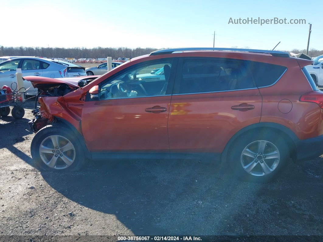 2015 Toyota Rav4 Xle Orange vin: 2T3RFREVXFW298513