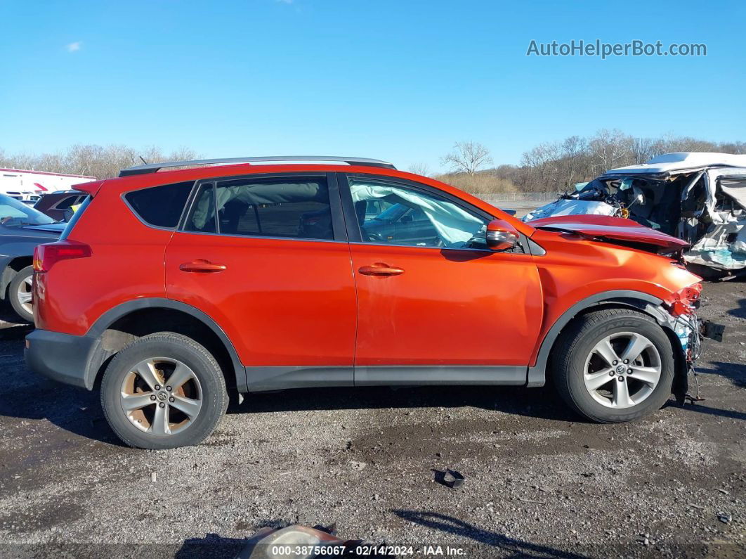 2015 Toyota Rav4 Xle Orange vin: 2T3RFREVXFW298513