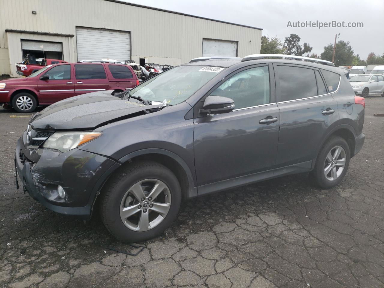 2015 Toyota Rav4 Xle Gray vin: 2T3RFREVXFW309168