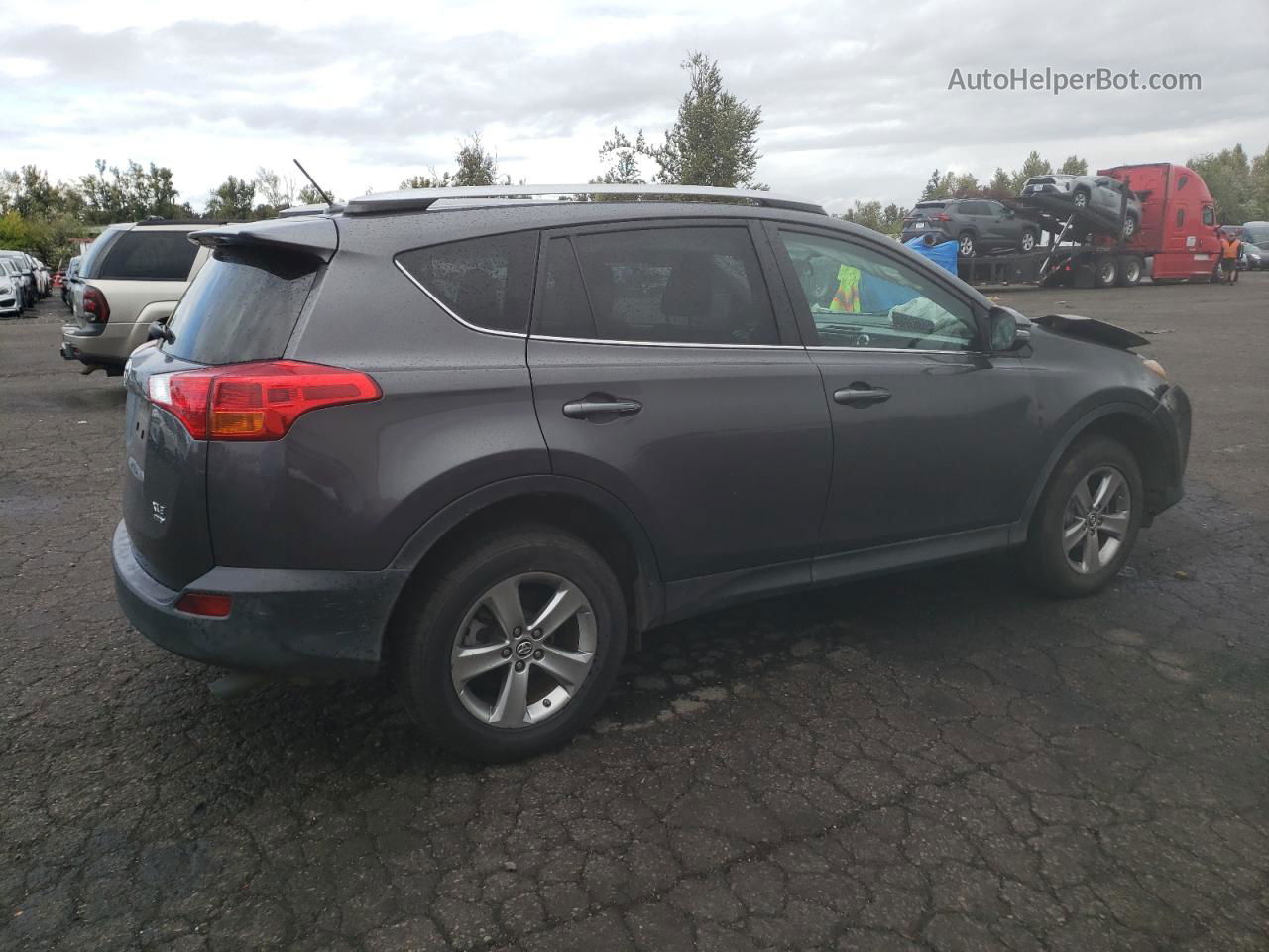 2015 Toyota Rav4 Xle Gray vin: 2T3RFREVXFW309168