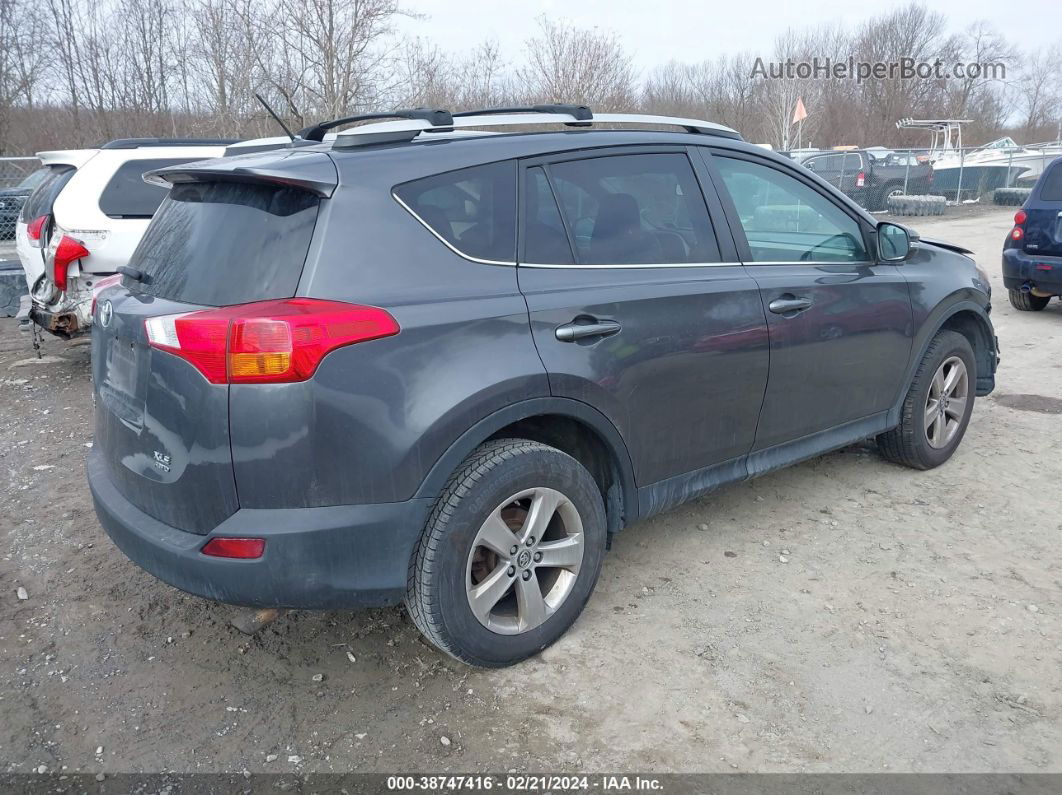 2015 Toyota Rav4 Xle Gray vin: 2T3RFREVXFW317318