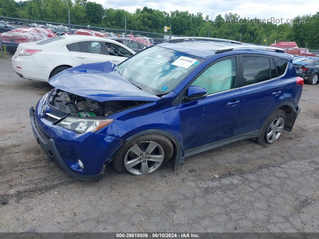 2015 Toyota Rav4 Xle Blue vin: 2T3RFREVXFW378443