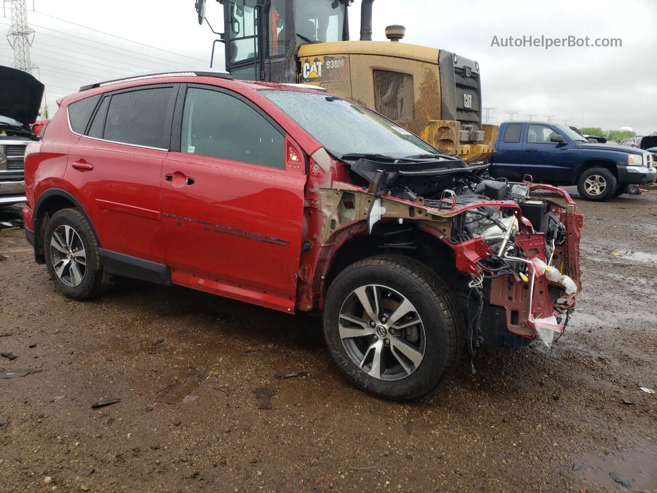 2016 Toyota Rav4 Xle Red vin: 2T3RFREVXGW492959