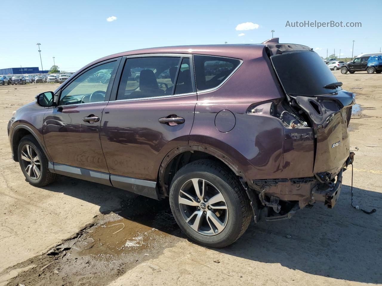 2018 Toyota Rav4 Adventure Burgundy vin: 2T3RFREVXJW797241