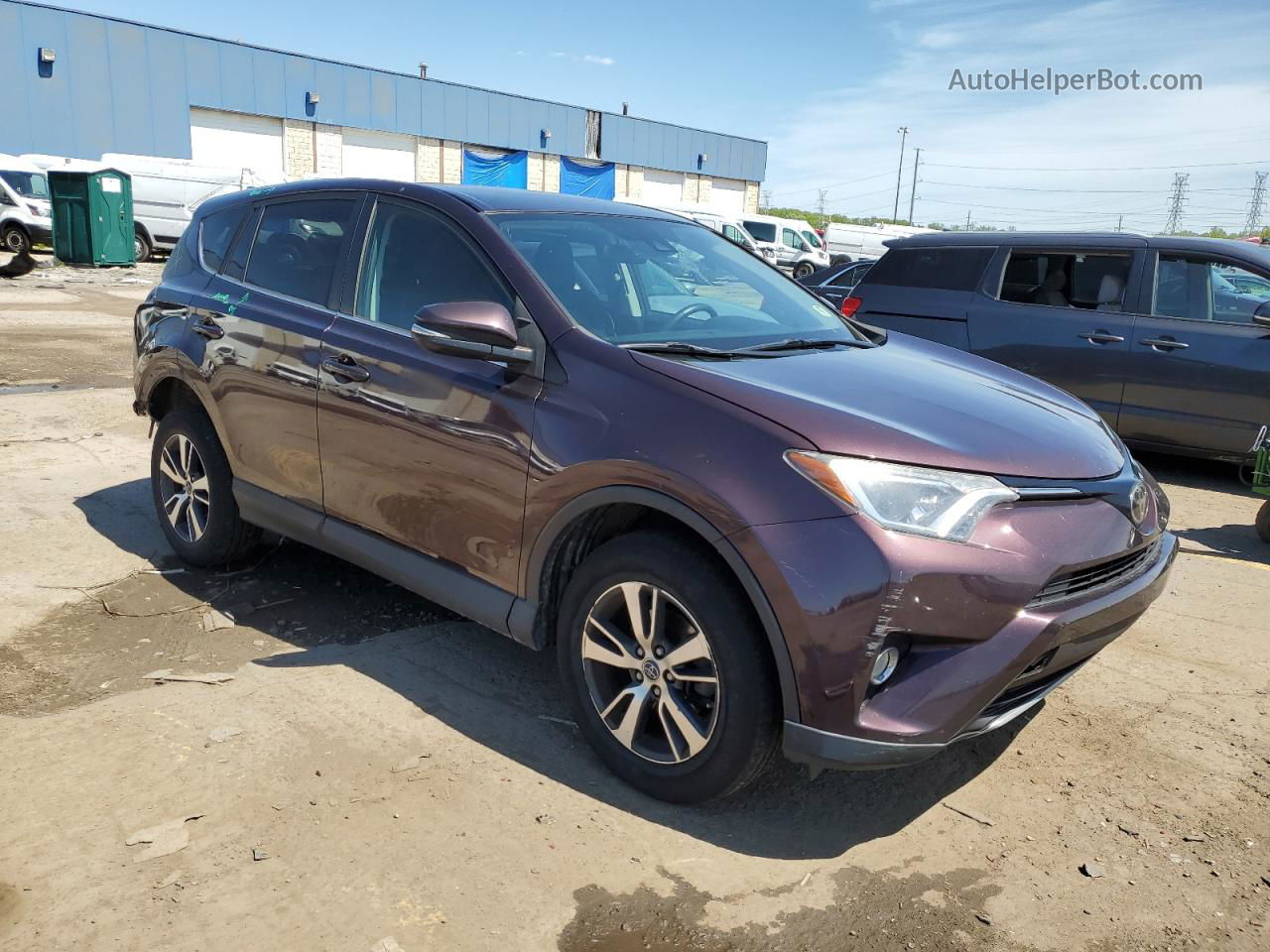 2018 Toyota Rav4 Adventure Burgundy vin: 2T3RFREVXJW797241