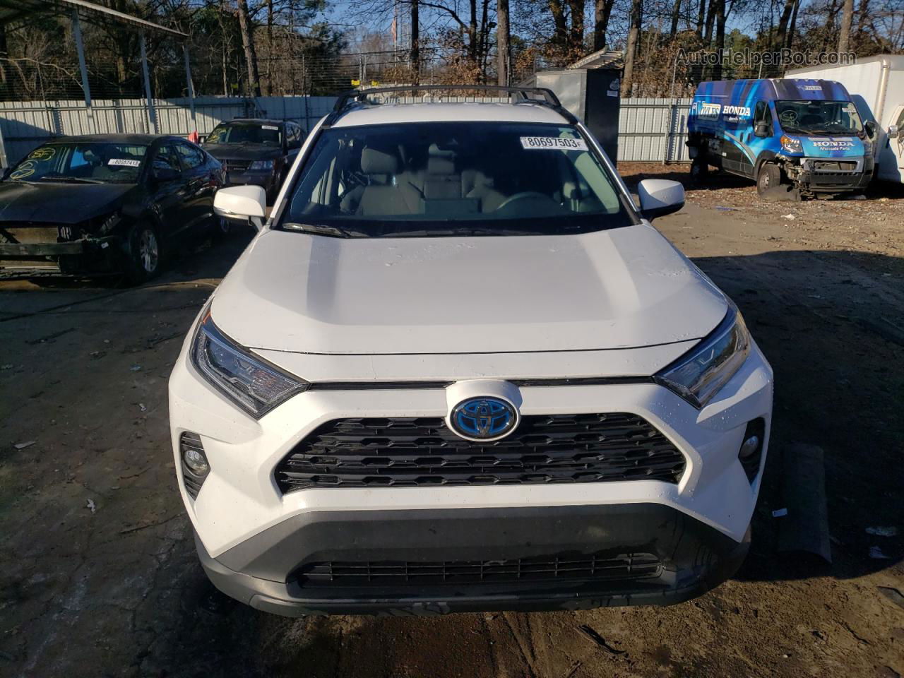 2020 Toyota Rav4 Xle White vin: 2T3RWRFV0LW084270