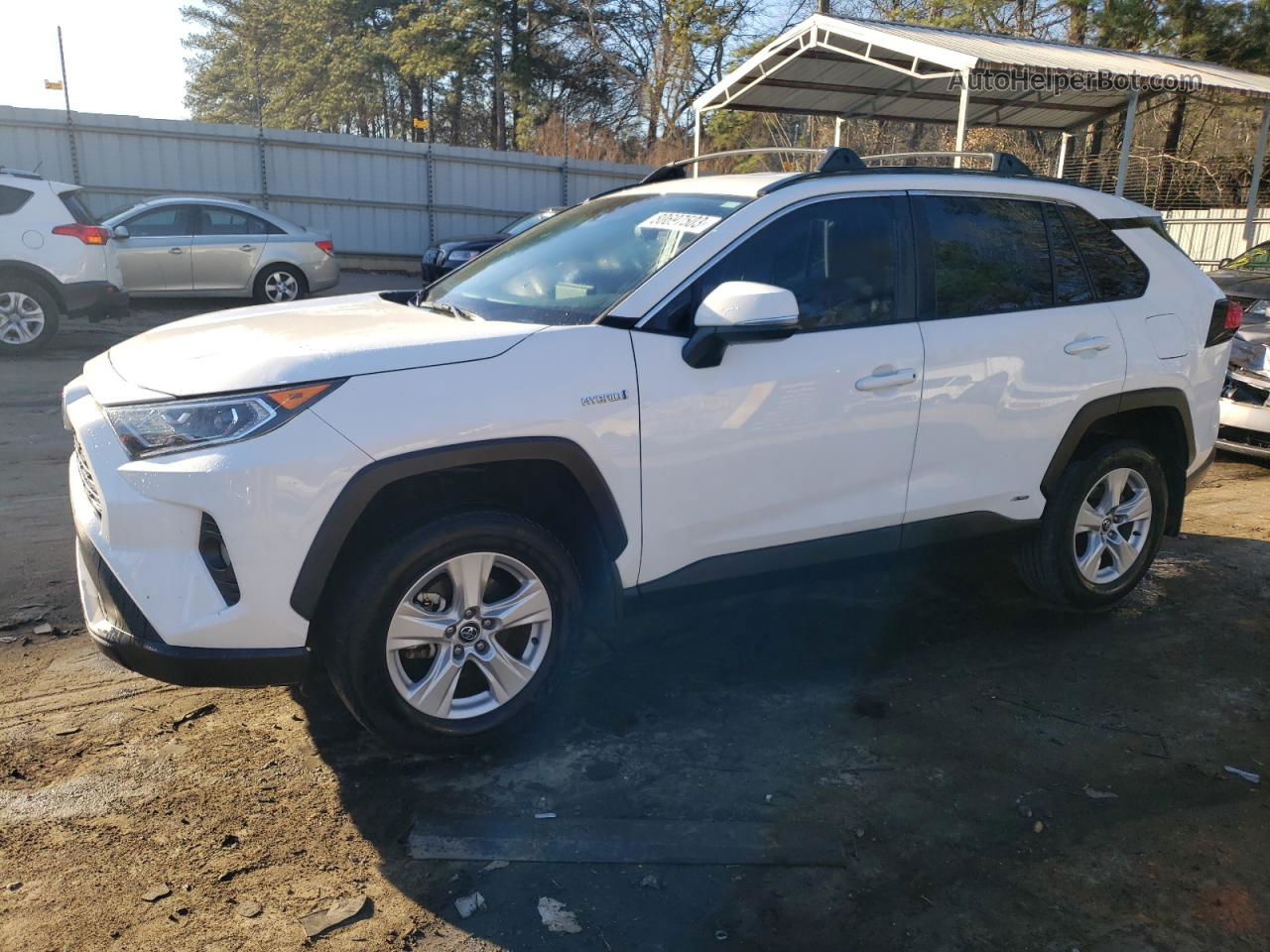 2020 Toyota Rav4 Xle White vin: 2T3RWRFV0LW084270