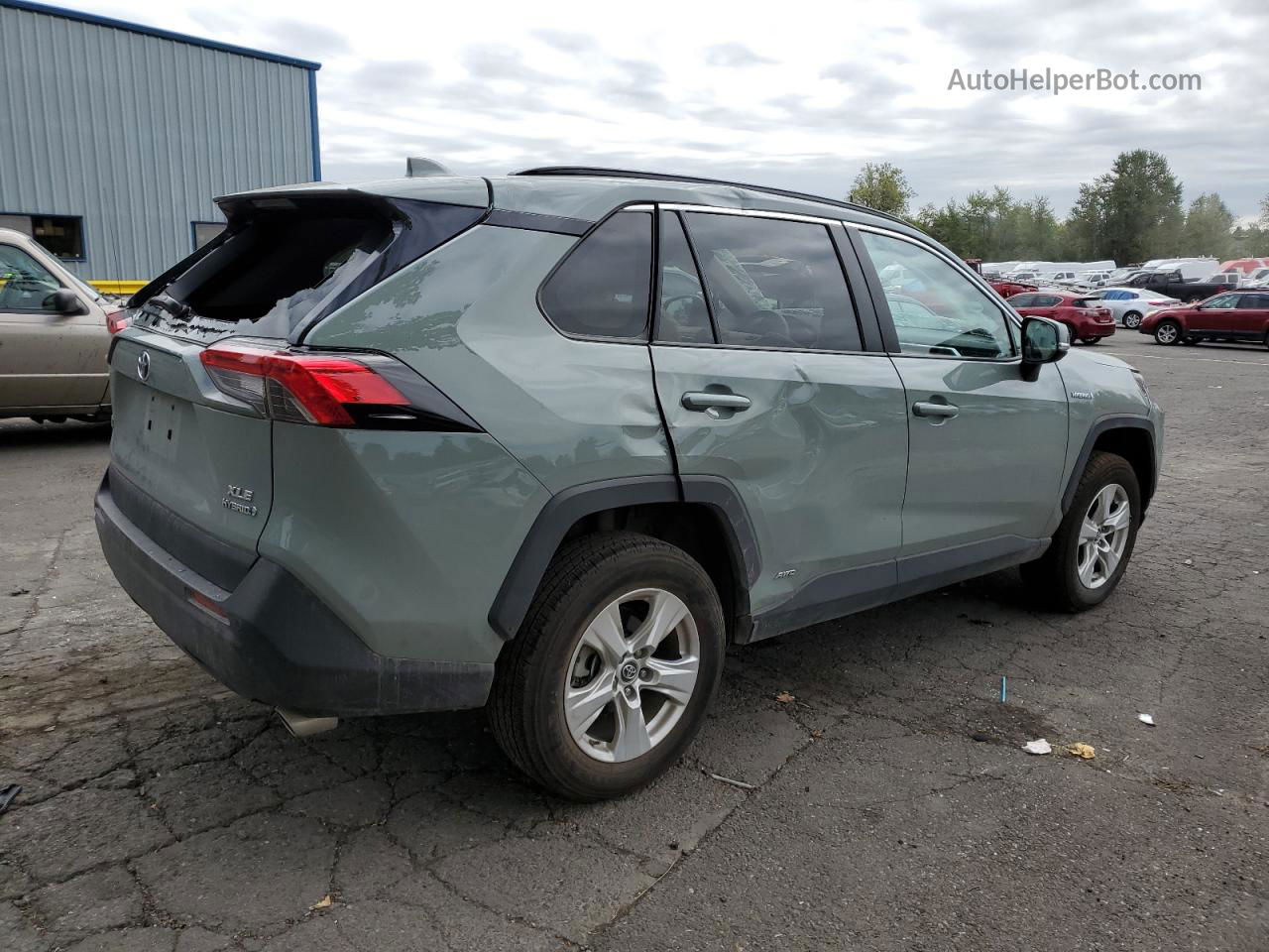 2019 Toyota Rav4 Xle Teal vin: 2T3RWRFV1KW027476