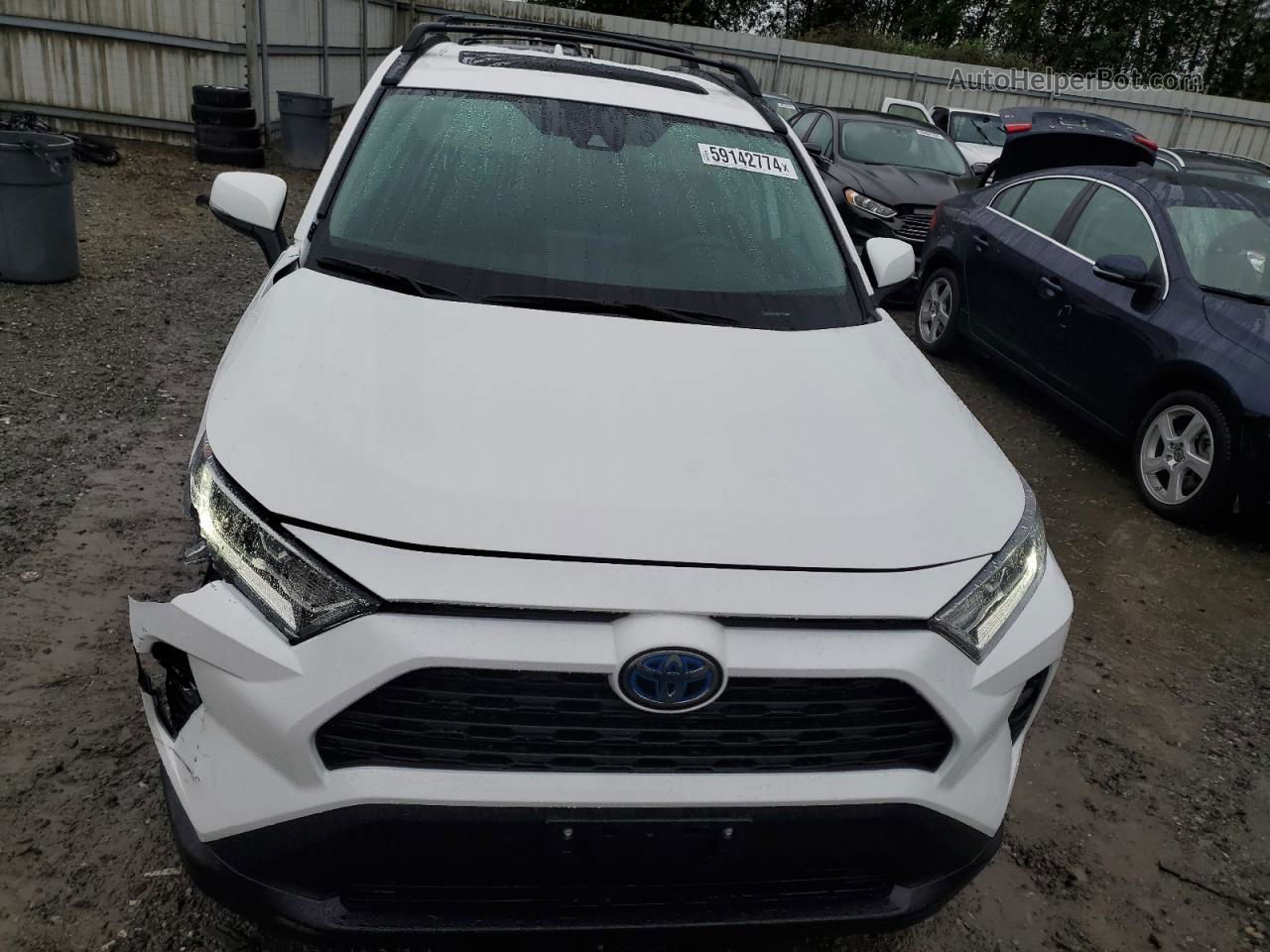 2020 Toyota Rav4 Xle White vin: 2T3RWRFV1LW056557