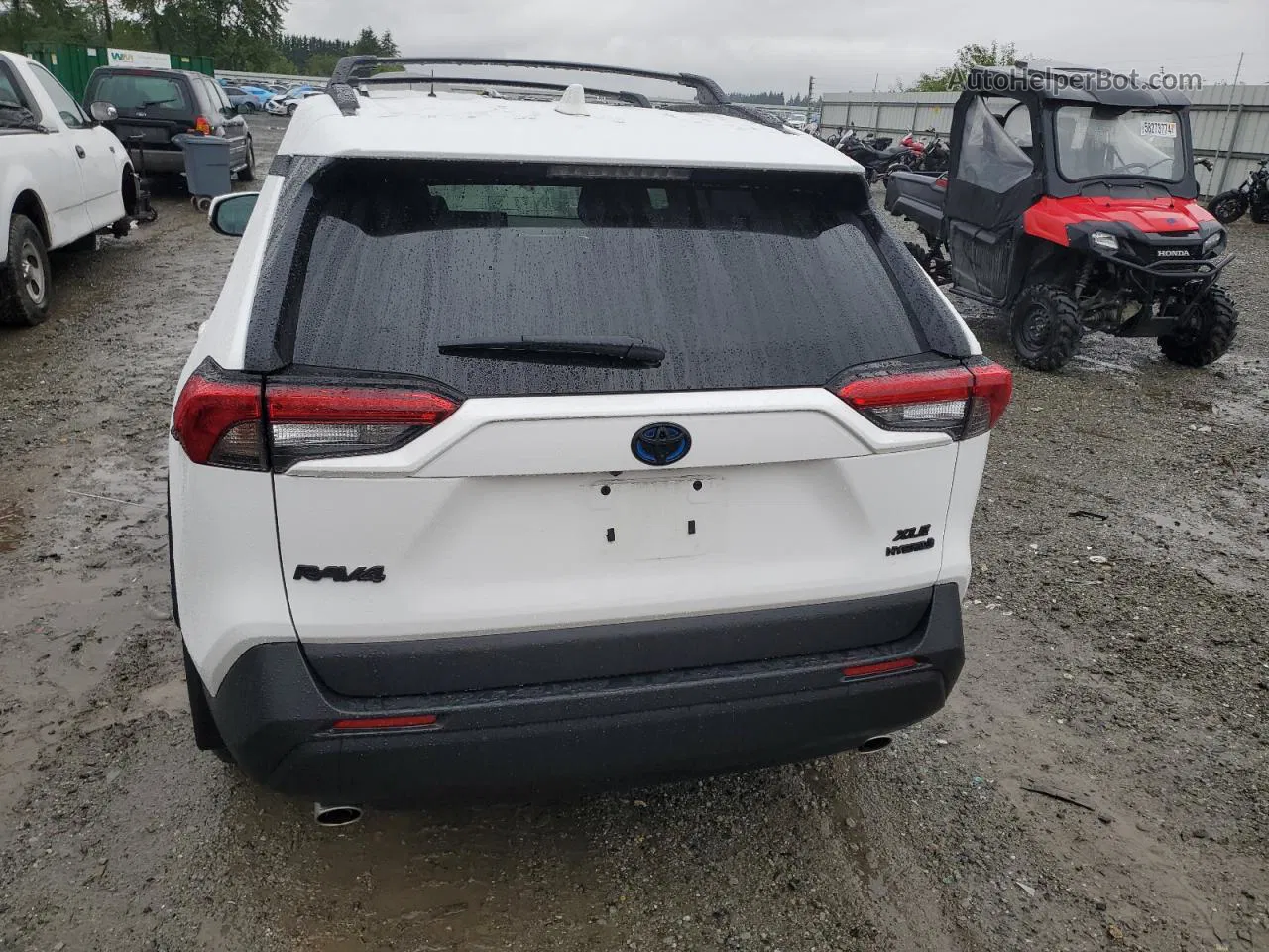 2020 Toyota Rav4 Xle White vin: 2T3RWRFV1LW056557