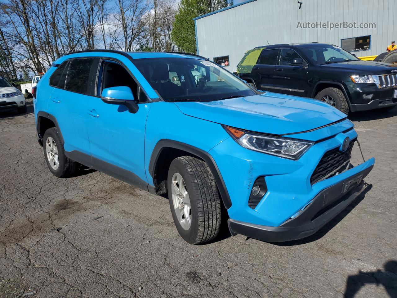 2019 Toyota Rav4 Xle Blue vin: 2T3RWRFV6KW042099