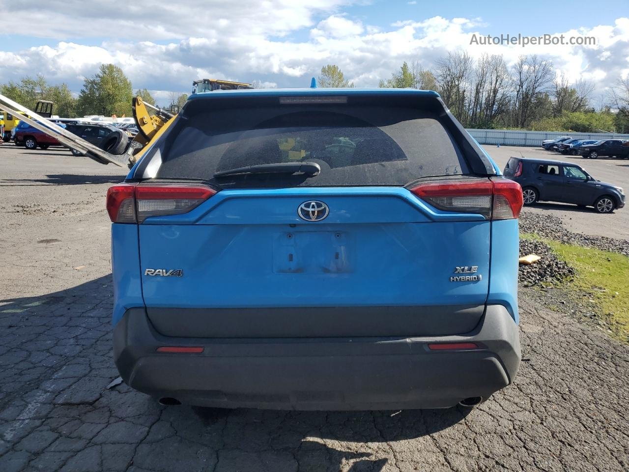 2019 Toyota Rav4 Xle Blue vin: 2T3RWRFV6KW042099