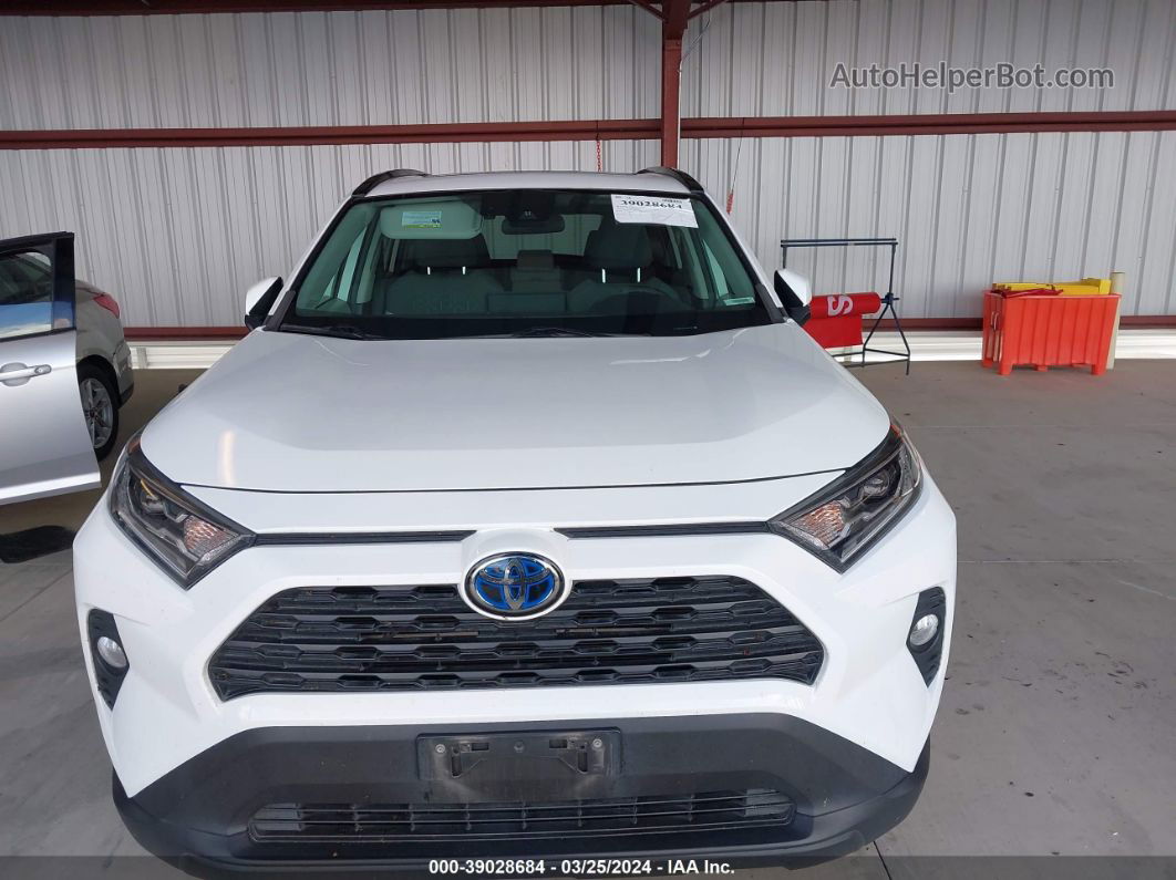 2020 Toyota Rav4 Xle Hybrid White vin: 2T3RWRFV6LW077971