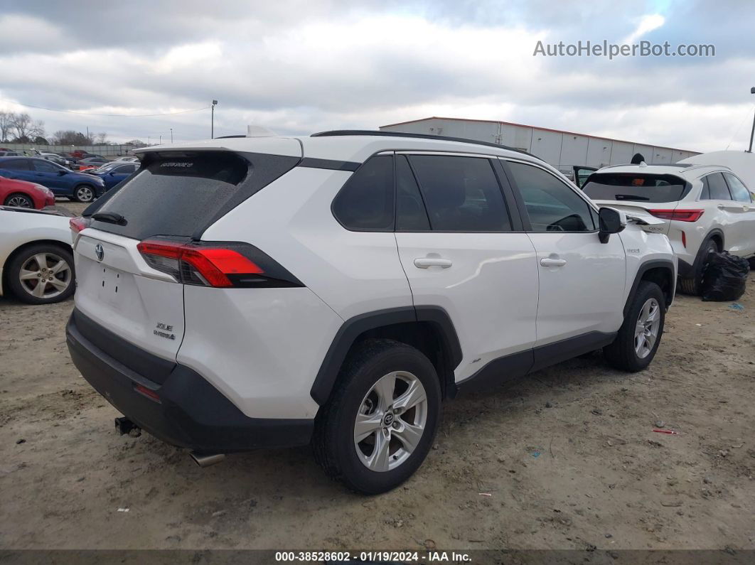 2020 Toyota Rav4 Xle Hybrid White vin: 2T3RWRFV8LW049749