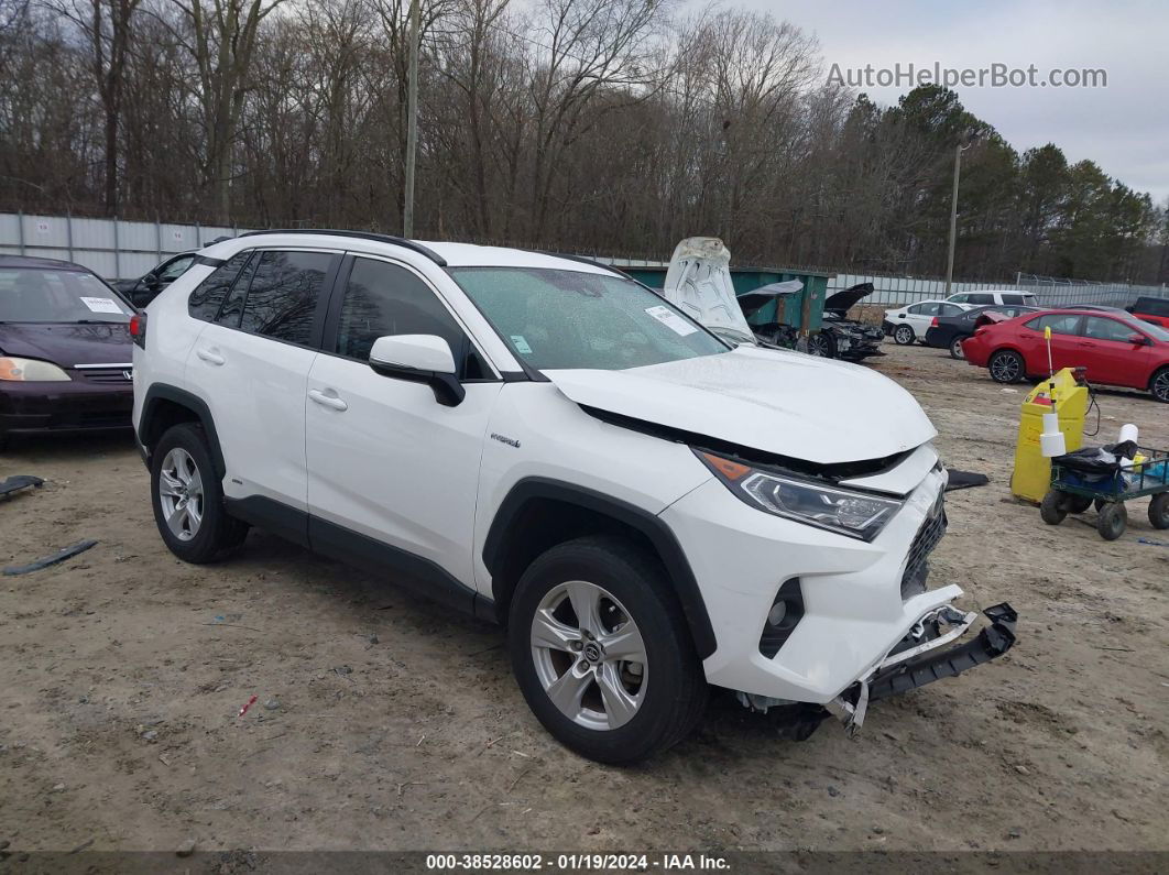 2020 Toyota Rav4 Xle Hybrid White vin: 2T3RWRFV8LW049749