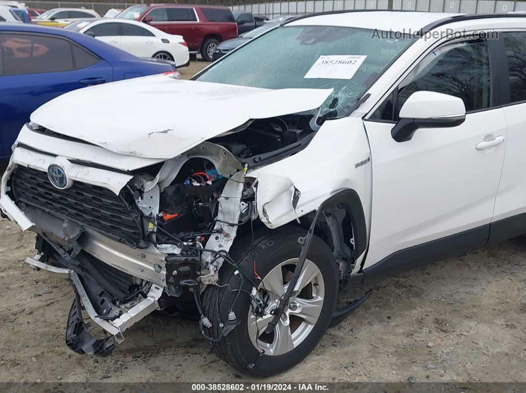 2020 Toyota Rav4 Xle Hybrid White vin: 2T3RWRFV8LW049749