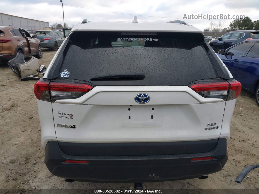 2020 Toyota Rav4 Xle Hybrid White vin: 2T3RWRFV8LW049749