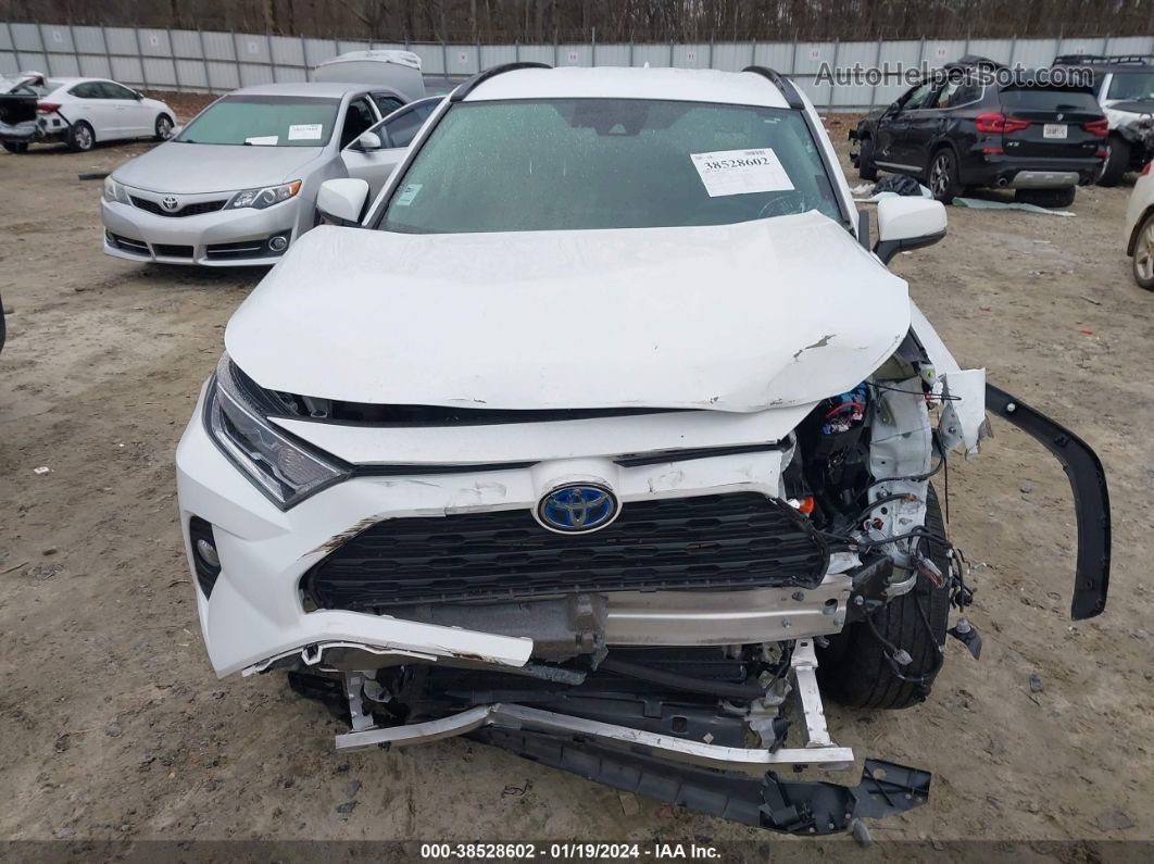 2020 Toyota Rav4 Xle Hybrid White vin: 2T3RWRFV8LW049749